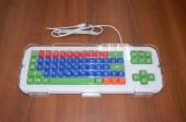 Клавиатура Clevy с большими кнопками. Накладка для разделения клавиш