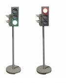 Модель транспортного и пешеходного светофоров электрифицированная на стойке и основании со звуковым