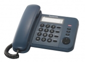 Телефон проводной Panasonic KX-TS2352RUC синий