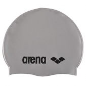 Шапочка для плавания "ARENA Classic Silicone Jr", детская, серебристая, силикон