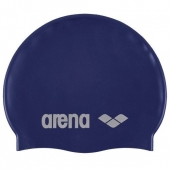 Шапочка для плавания "ARENA Classic Silicone", темно-синяя, силикон