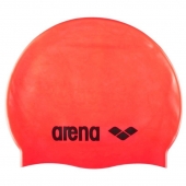 Шапочка для плавания "ARENA Classic Silicone", ярко-красная, силикон
