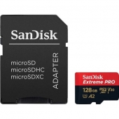  micro SDXC 128Gb Sandisk Extreme UHS-I U3 V30 A2 + ADP (160/90 MB/s)