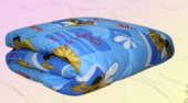 Одеяло холлофайбер утепленное детское 140х100 пл 300г\м2