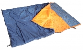 Спальник SM одеяло с подголовником Дуэт +10-5 148*218 см, сине-оранжевый