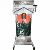 Аппарат упаковочный для верхней одежды для термического запаивания плечевой одежды (напольный вариан