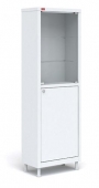 Шкаф медицинский металлический со стелом, 500х320х1655, белый, М1 165.50.32 С