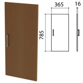Дверь ЛДСП низкая "Монолит", 365х16х785 мм, цвет орех гварнери, ДМ41.3