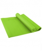 Коврик для йоги FM-101, ПВХ, 173x61x0,4 см, зеленый