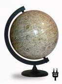 Глобус Луны 320 мм на подставке из пластика с подсветкой.
