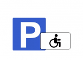 Знак "Парковка для инвалидов" (2 знака в комплекте)