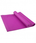 Коврик для йоги FM-101, ПВХ, 173x61x0,3 см, фиолетовый