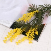 Цветы искусственные "Мимоза" жёлтая 65 см