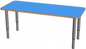 Стол 2-х местный на регулируемых ножках (синий , 0-3 гр.)