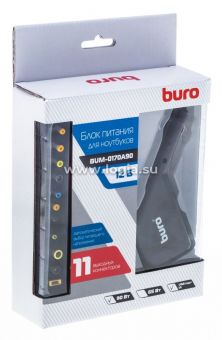   Buro BUM-0170A90  90W 15V-20V 11-connectors 4.5A 1xUSB 1A  