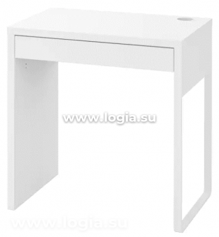 Стол письменный МИККЕ, белый, 73x50 см
