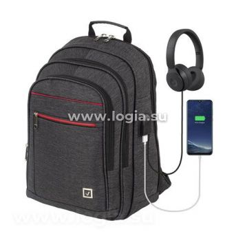 Рюкзак BRAUBERG URBAN универсальный, с отделением для ноутбука, USB-порт, Progress, 48х14х34 см, 229