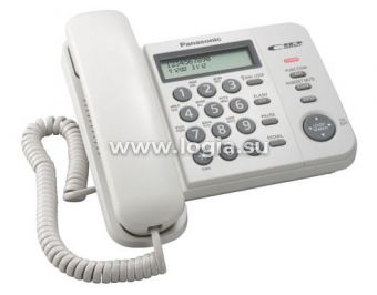 Panasonic KX-TS2356RUW (белый) {АОН,Caller ID,ЖКД,блокировка набора,выключение микрофона}