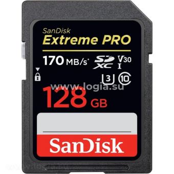   128Gb SanDisk Extreme Pro SDXC UHS-I U3 V30 (170/90 MB/s)