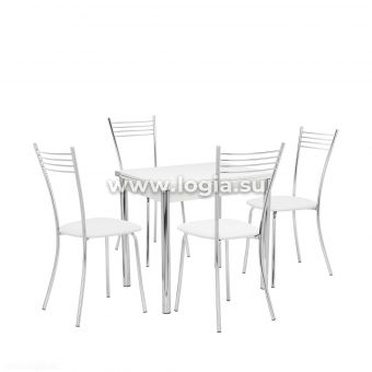 Набор мебели для кухни Leset Лиль 1Р+Рейн венге,стол+4 стула