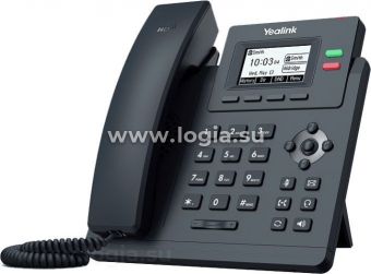 Телефон SIP Yealink SIP-T31P WITHOUT PSU черный