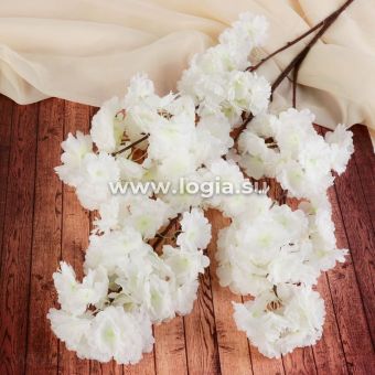Цветы искусственные "Мелани" 6*100 см, белые