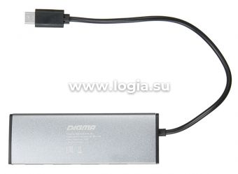  USB-C Digma HUB-4U2.0-UC-DS 4. 