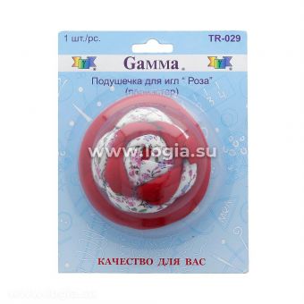 Подушечка для игл Gamma TR-029 Роза 6 см