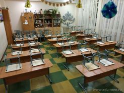 Школьная мебель в учебные классы средней общеобразовательной школы № 208 Красносельского района Санкт-Петербурга 
