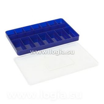 Коробка для мелочей Тривол пластик №1 темно-синий