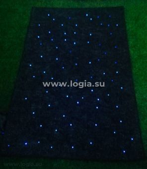Напольный ковер "Звездное небо" 1,5х1м, 120 точек