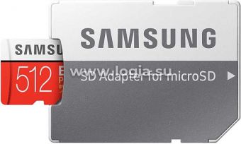   microSDXC 512Gb Class10 Samsung MB-MC512HA/RU EVO PLUS + adapter