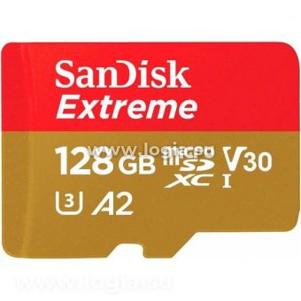   micro SDXC 128Gb Sandisk Extreme UHS-I U3 V30 A2 + ADP (160/90 MB/s)
