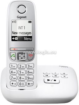 Р/Телефон Dect Gigaset A415A RUS белый автооветчик АОН