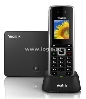 YEALINK W52P DECT Беспроводной телефон (база+трубка) HD звук, до 5 аккаунтов, цветной LCD-дисплей 1.