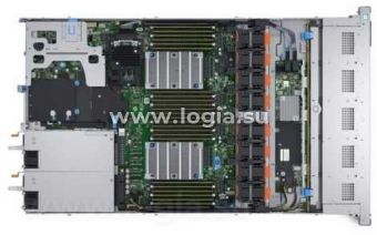 Сервер Dell PowerEdge R640 24x32Gb 2RRD x8 4x960Gb 2.5" SSD SAS RI H740p Mc iD9En 5720 4P 2x750W 3Y 