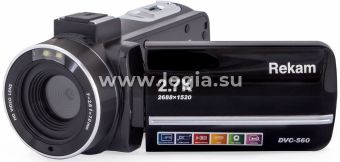 Rekam DVC-560  IS el 3" 1080p SDHC+MMC Flash/Flash