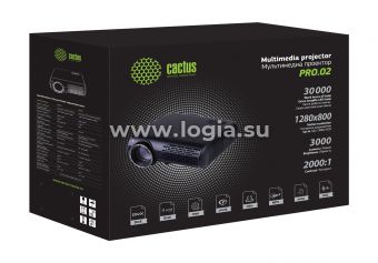  Cactus CS-PRO.02B.WXGA LCD 3000Lm (1280x800) 2000:1  :30000 2xUSB typeA 2xH