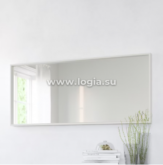 Зеркало 650x1500 мм, ДВП, белый