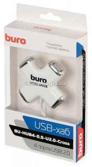  USB 2.0 Buro BU-HUB4-0.5-U2.0-ross 4. 