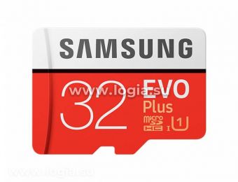 Micro SecureDigital 32Gb Samsung EVO Plus V2 Class 10 MB-MC32GA/RU {MicroSDXC Class 10 UHS-I U1, SD 