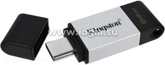   Kingston USB Drive 64GB USB 3.2 Gen 1, USB-C Storage DT80/64GB