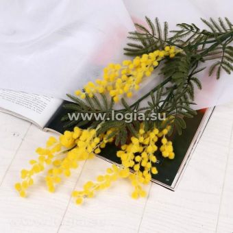 Цветы искусственные "Мимоза" жёлтая 65 см